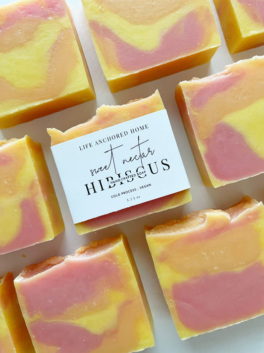 Sweet Nectar Hibiscus Cold Process Soap