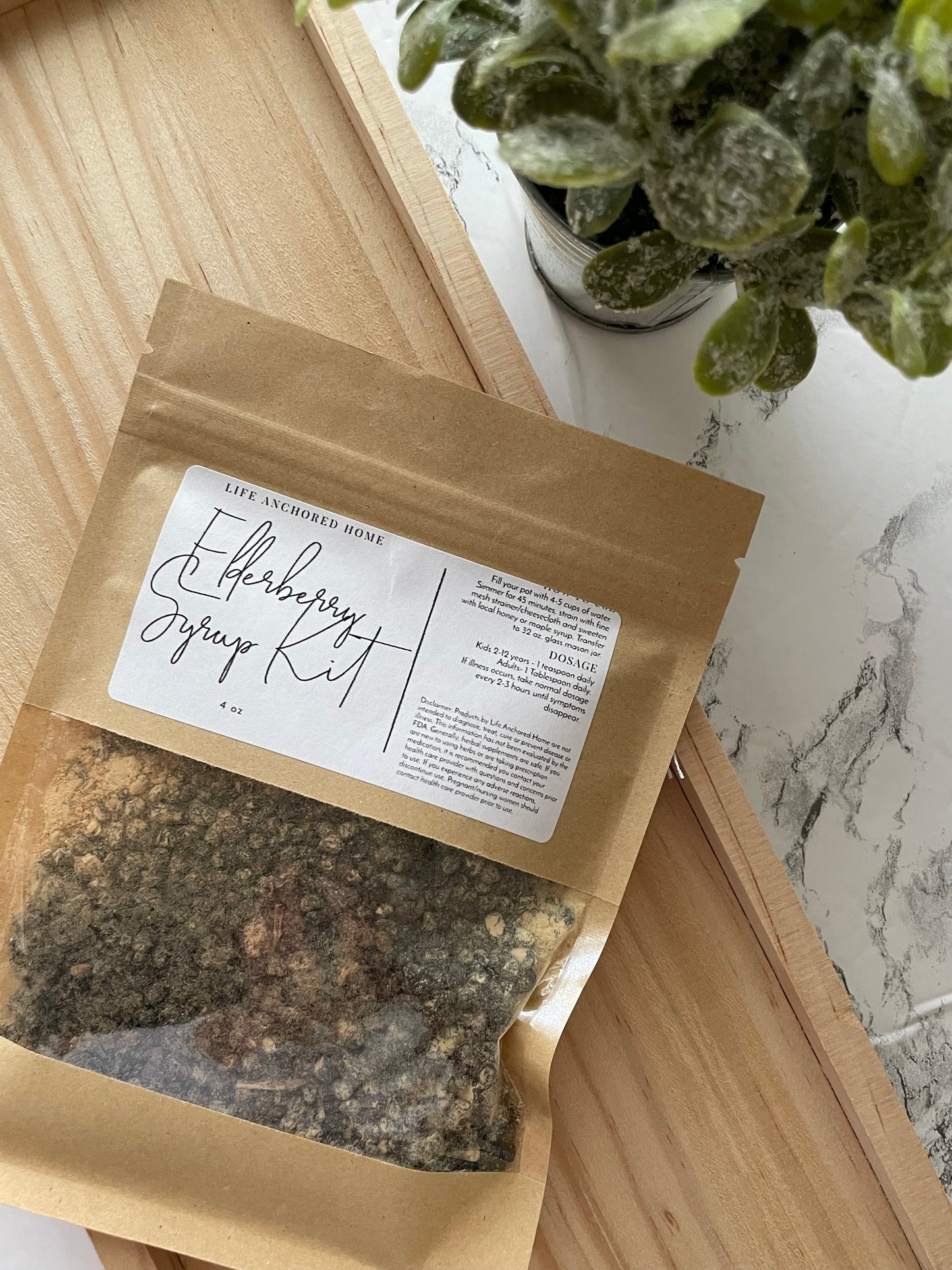 Organic Elderberry Syrup Kit | DIY | Immune Support | All Natural | Organic and Wildcrafted | Health and Wellness