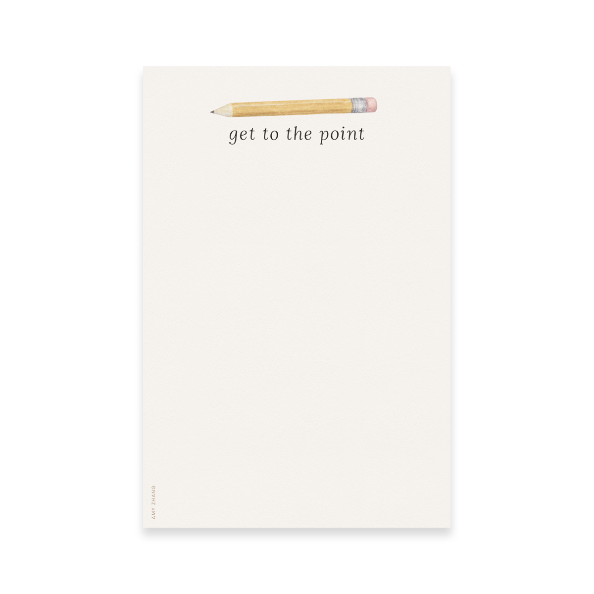 Get To The Point — Pencil Pun Stationery Lover Notepad