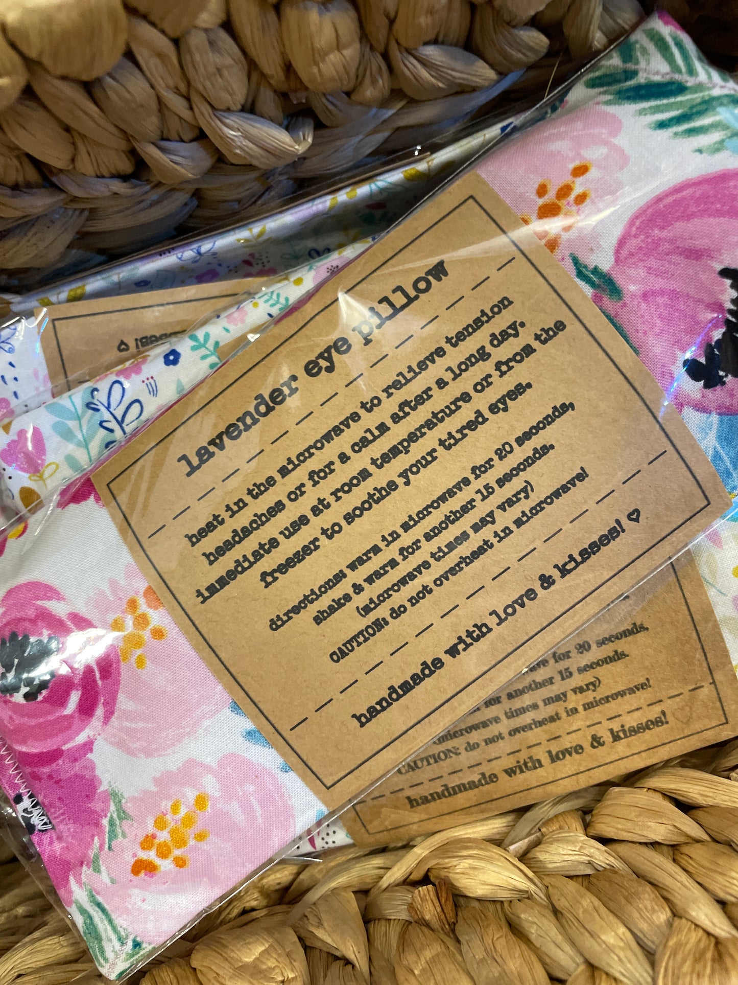 Floral Lavender Therapy Eye Pillow