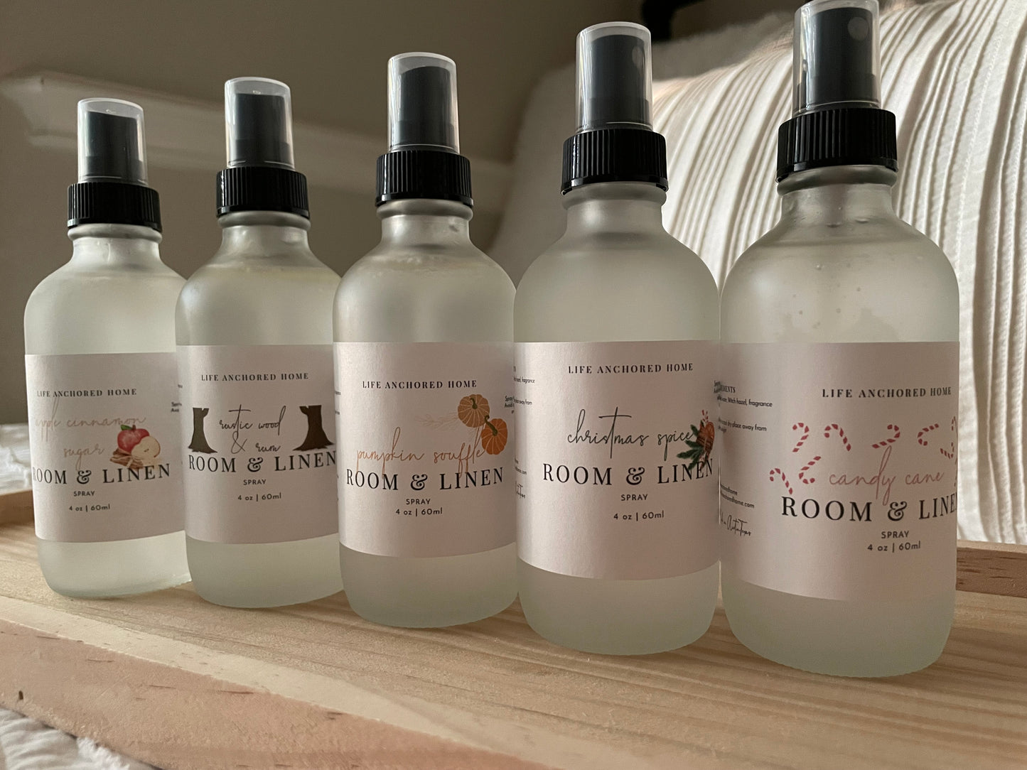 Rustic Wood & Rum Room & Linen Spray