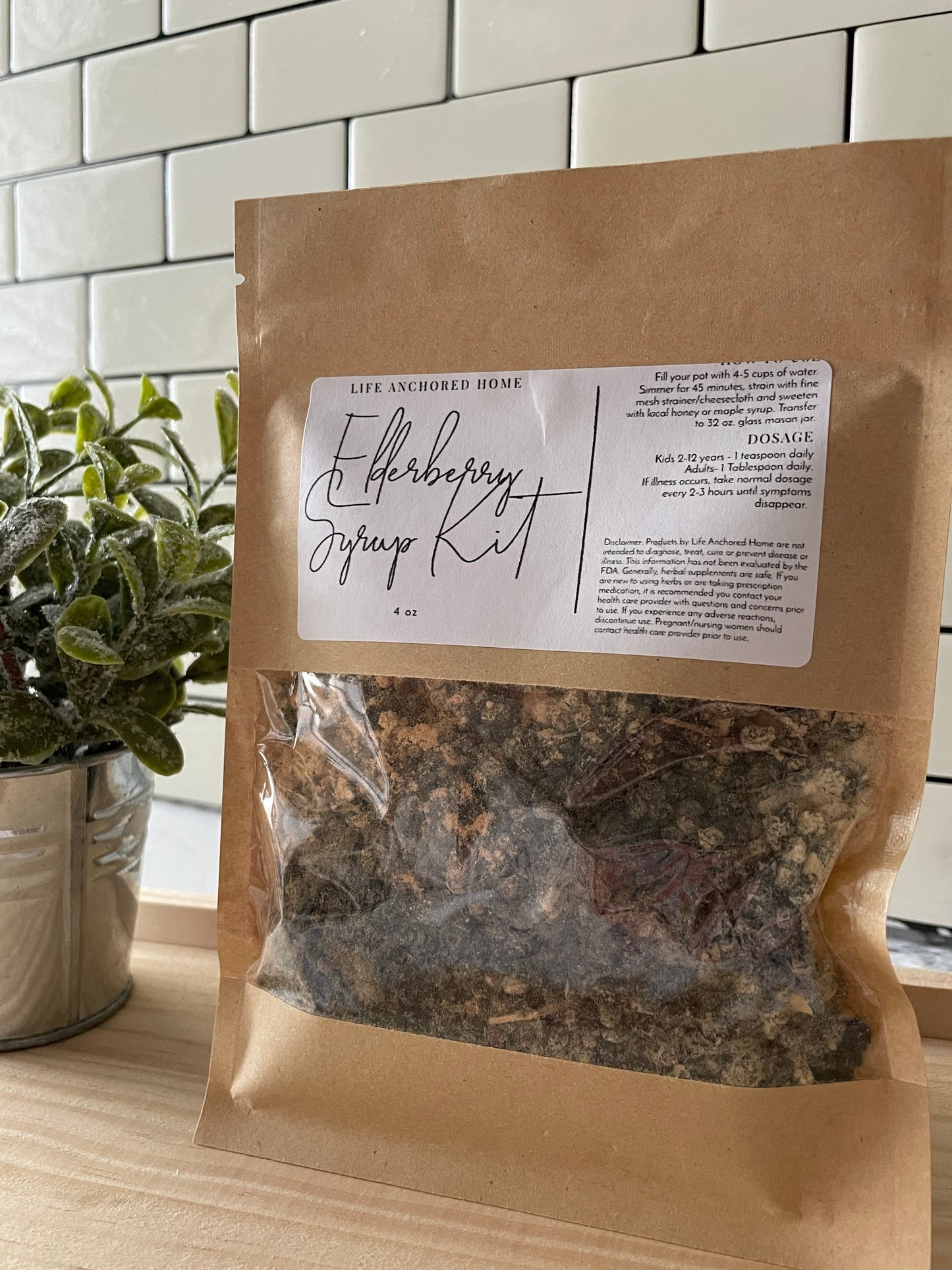 Organic Elderberry Syrup Kit | DIY | Immune Support | All Natural | Organic and Wildcrafted | Health and Wellness