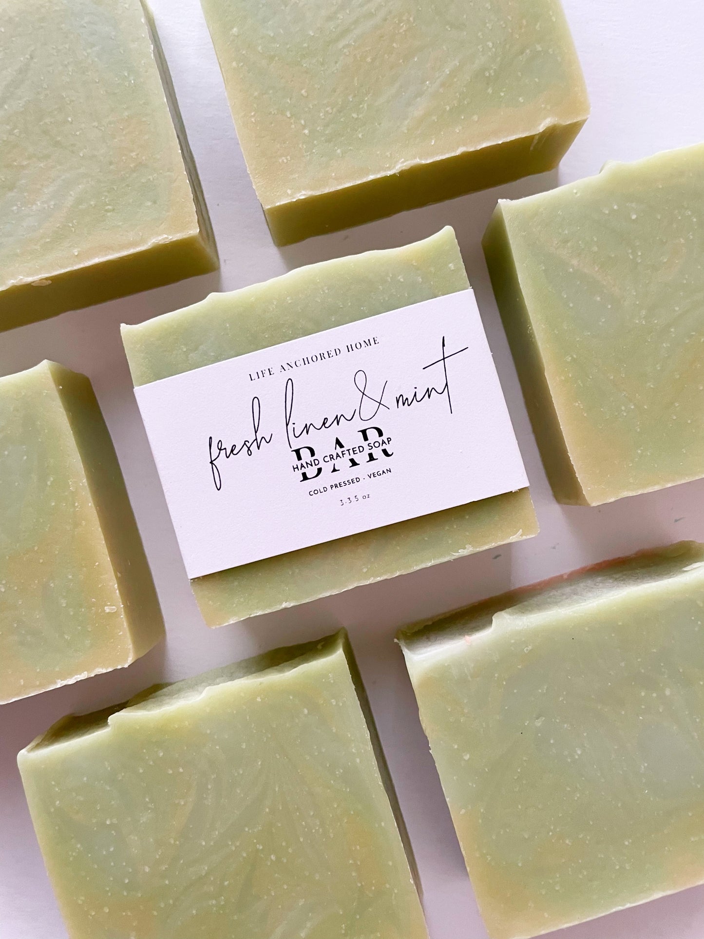 Fresh Linen & Mint Cold Process Soap