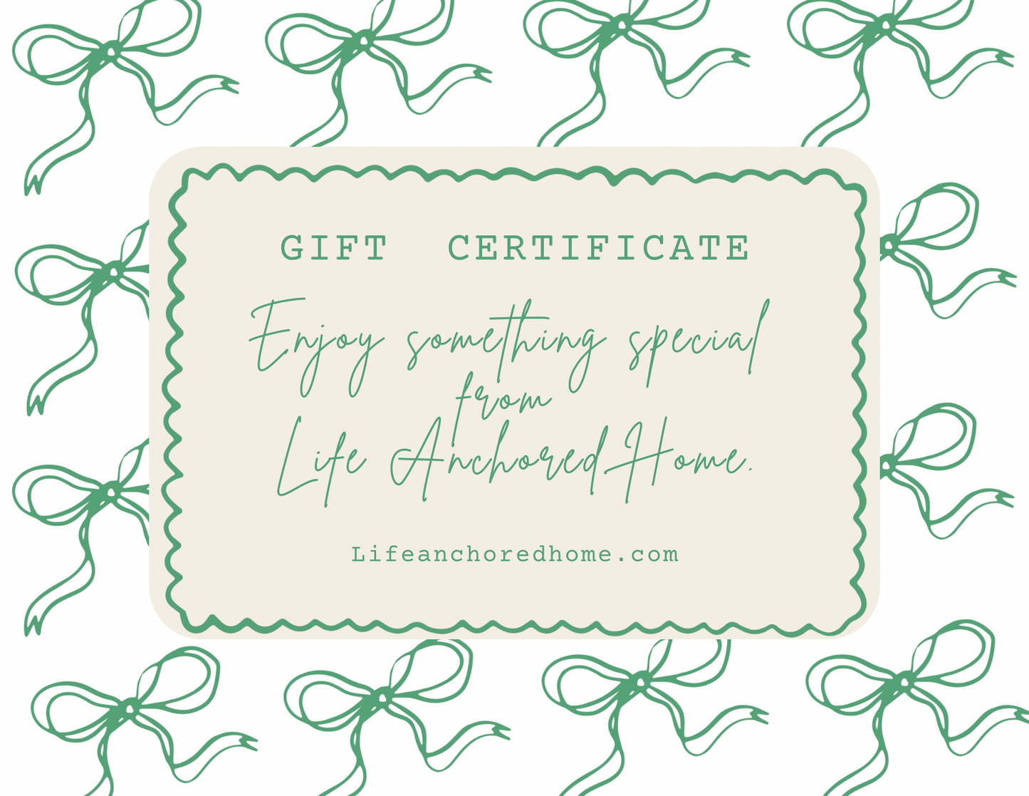 Life Anchored Home Gift Card