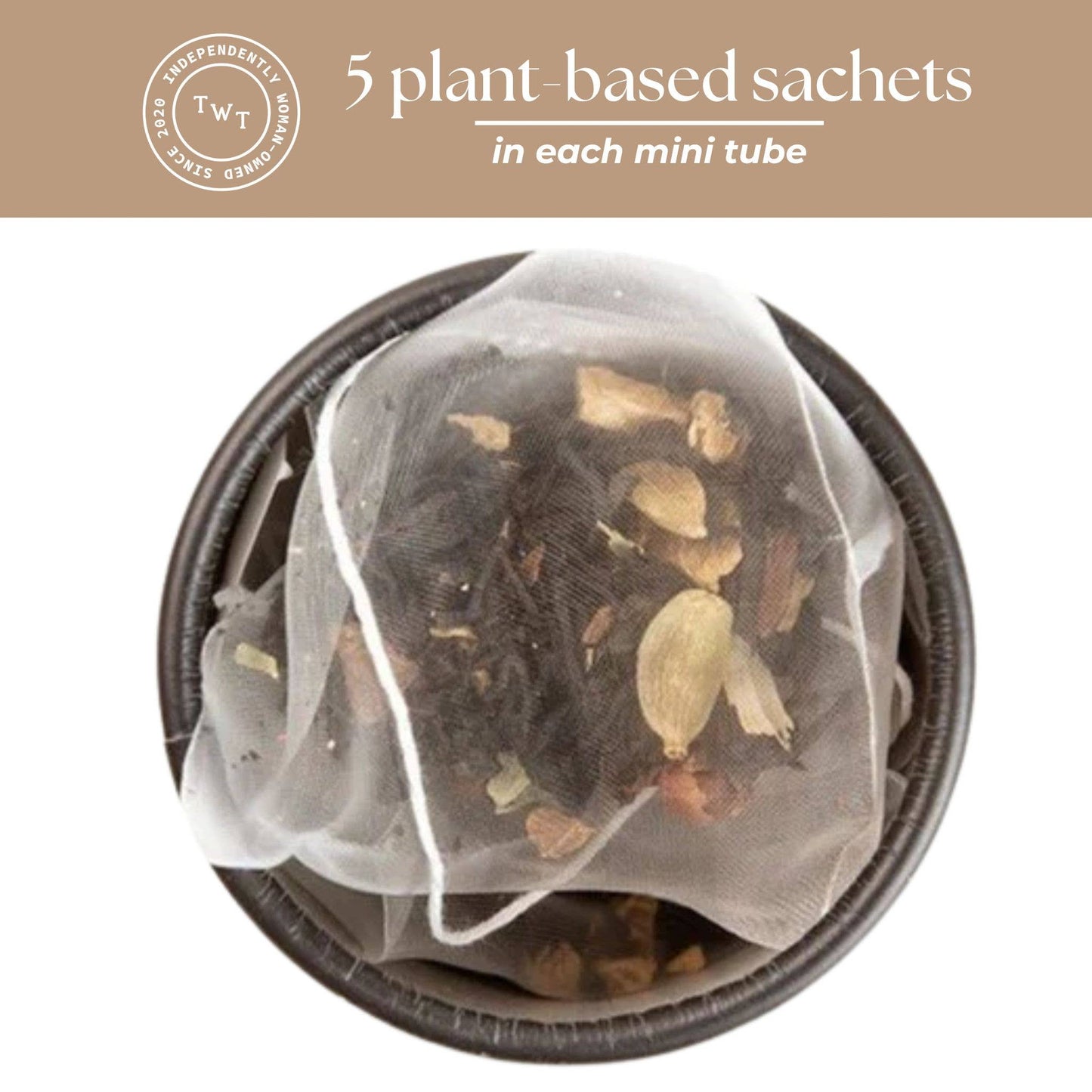 Tae's Chai Black Tea Mini Tea Tube Gift (5 tea bags)