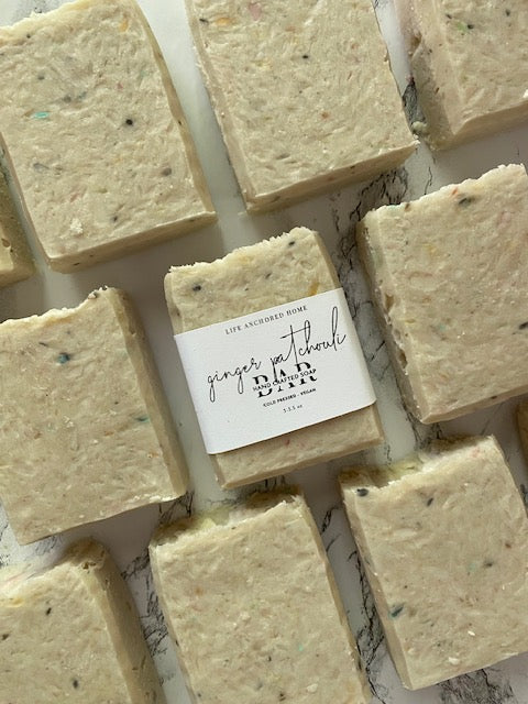 Ginger Patchouli Confetti Cold Process Soap
