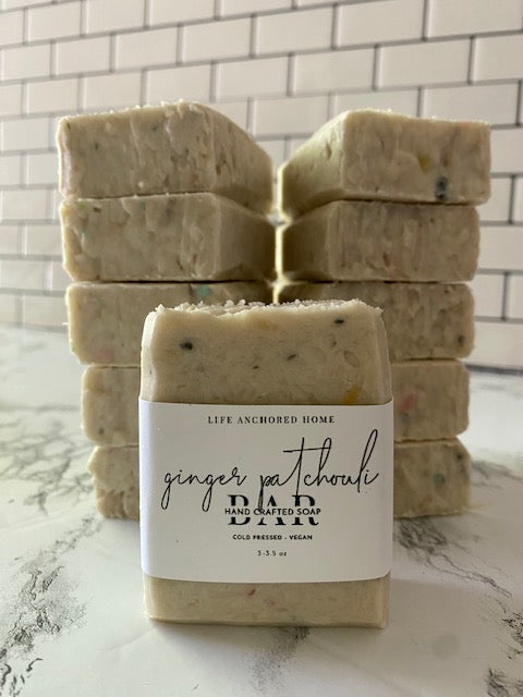 Ginger Patchouli Confetti Cold Process Soap