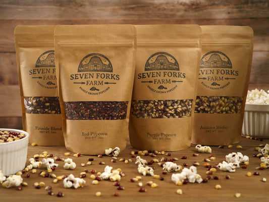 Variety Pack of 12oz. Bags of Family Grown Popcorn
