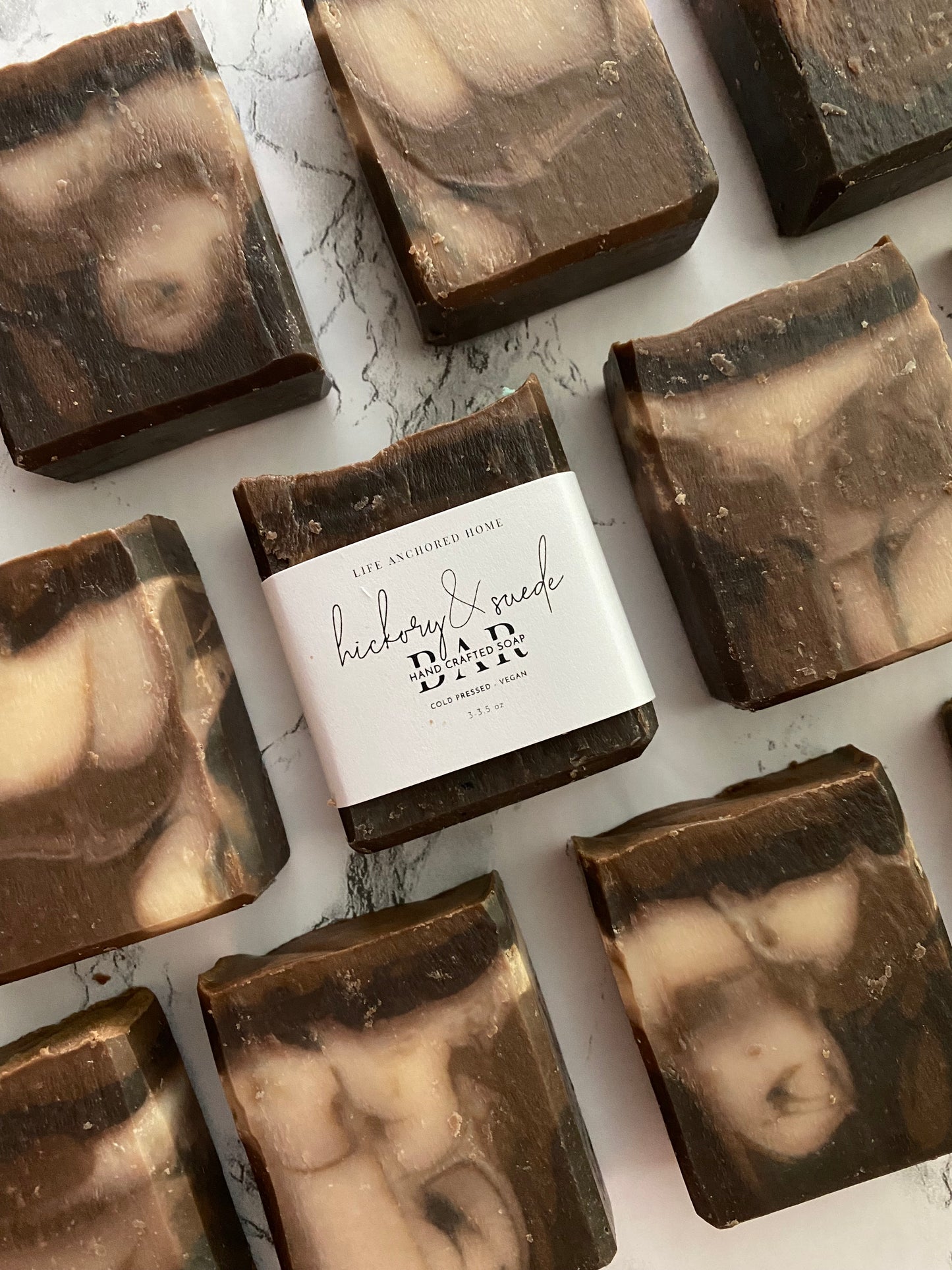 Hickory & Suede cold Process soap