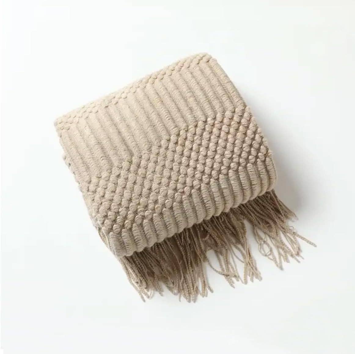 Waffle Stripe 50x60 Inch Throw Blanket: Slate