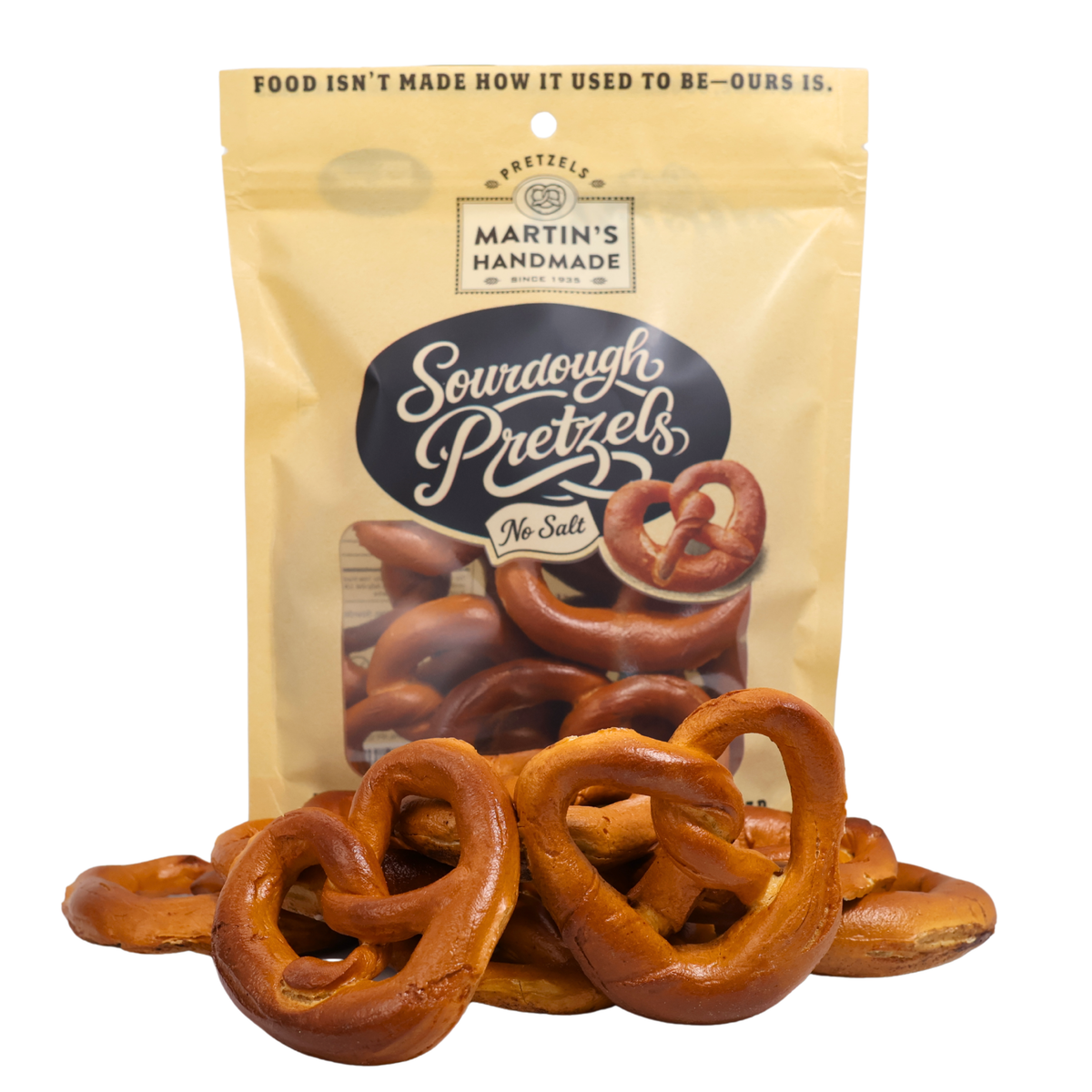 Handmade Sourdough Pretzels, Salted - 8oz Bags: Salted