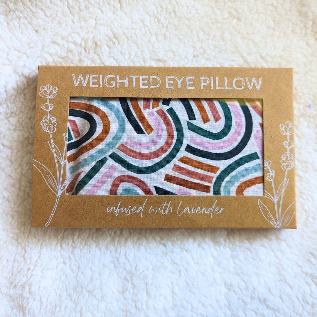 Weighted Aromatherapy Eye Pillow - Mod Rainbow: Lavender