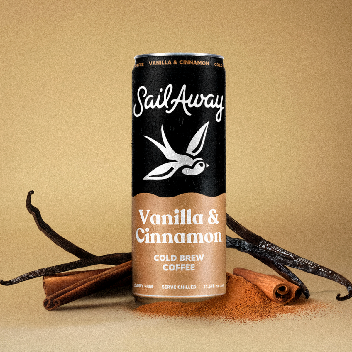 Cold Brew Coffee Cans - Vanilla & Cinnamon: 12