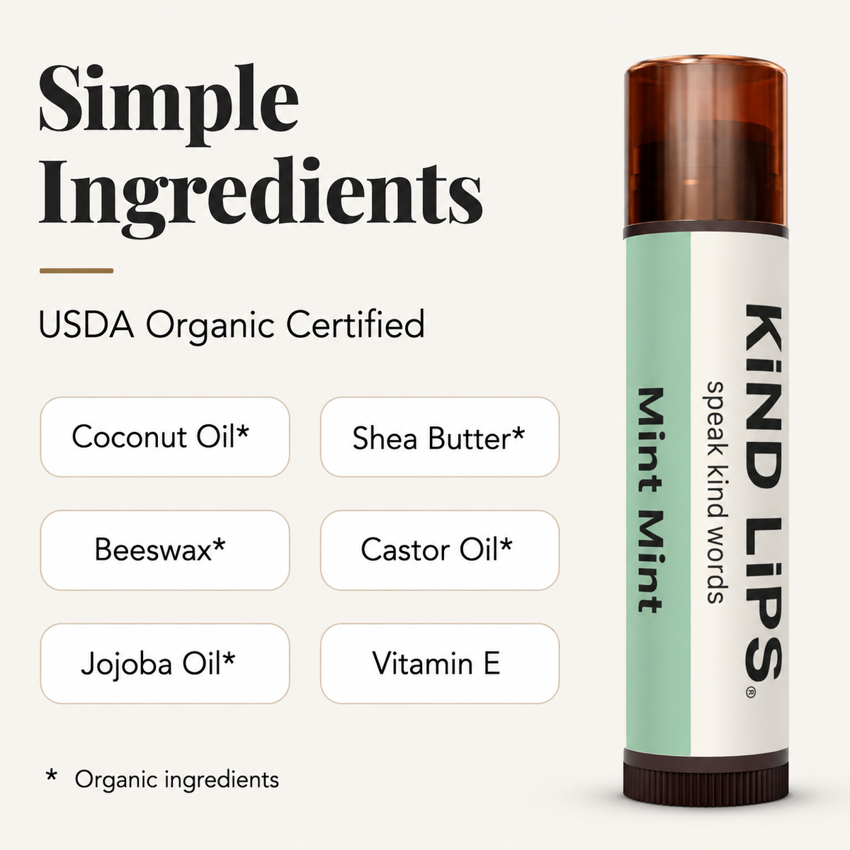 Lip Balm | Mint Mint | Organic | 10-Pack Refill