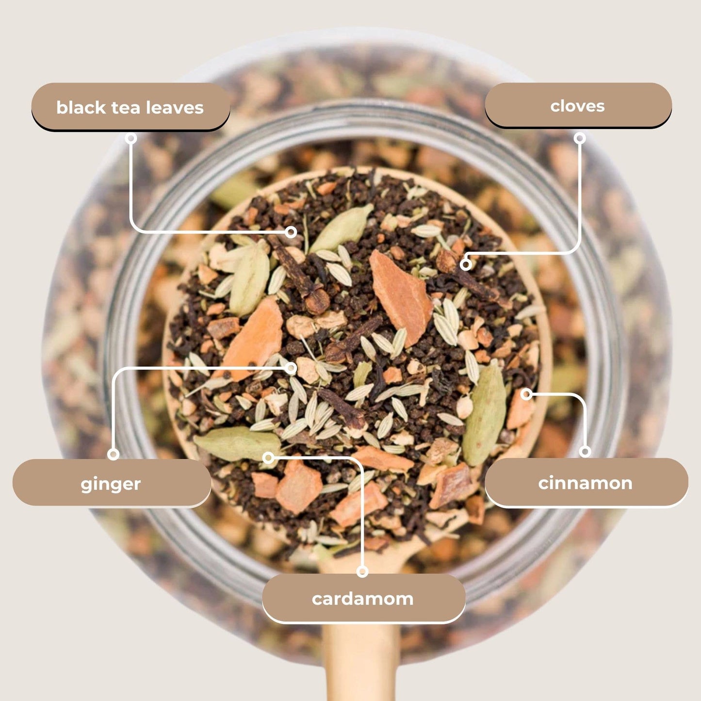 Tae's Chai Black Tea Mini Tea Tube Gift (5 tea bags)