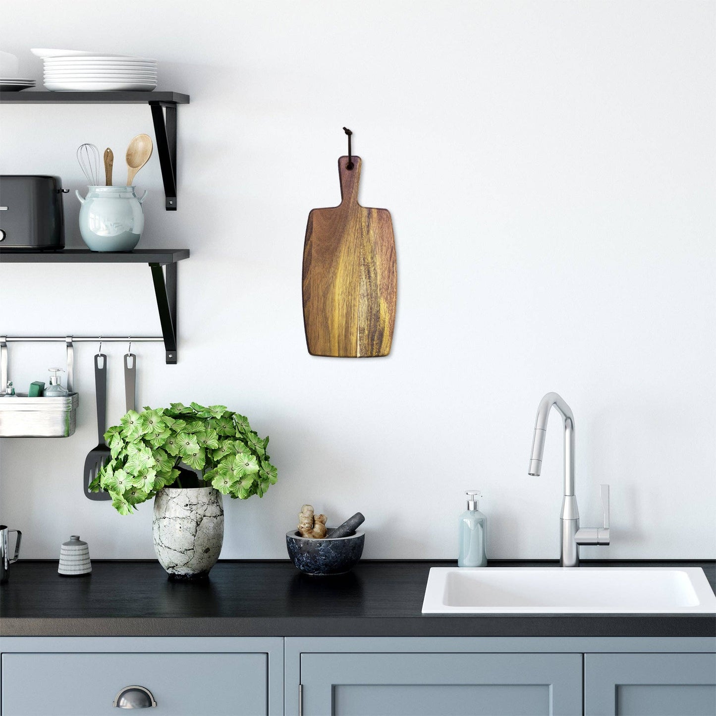 Rock & Branch® Acacia Wood Charcuterie Serving Paddle Board