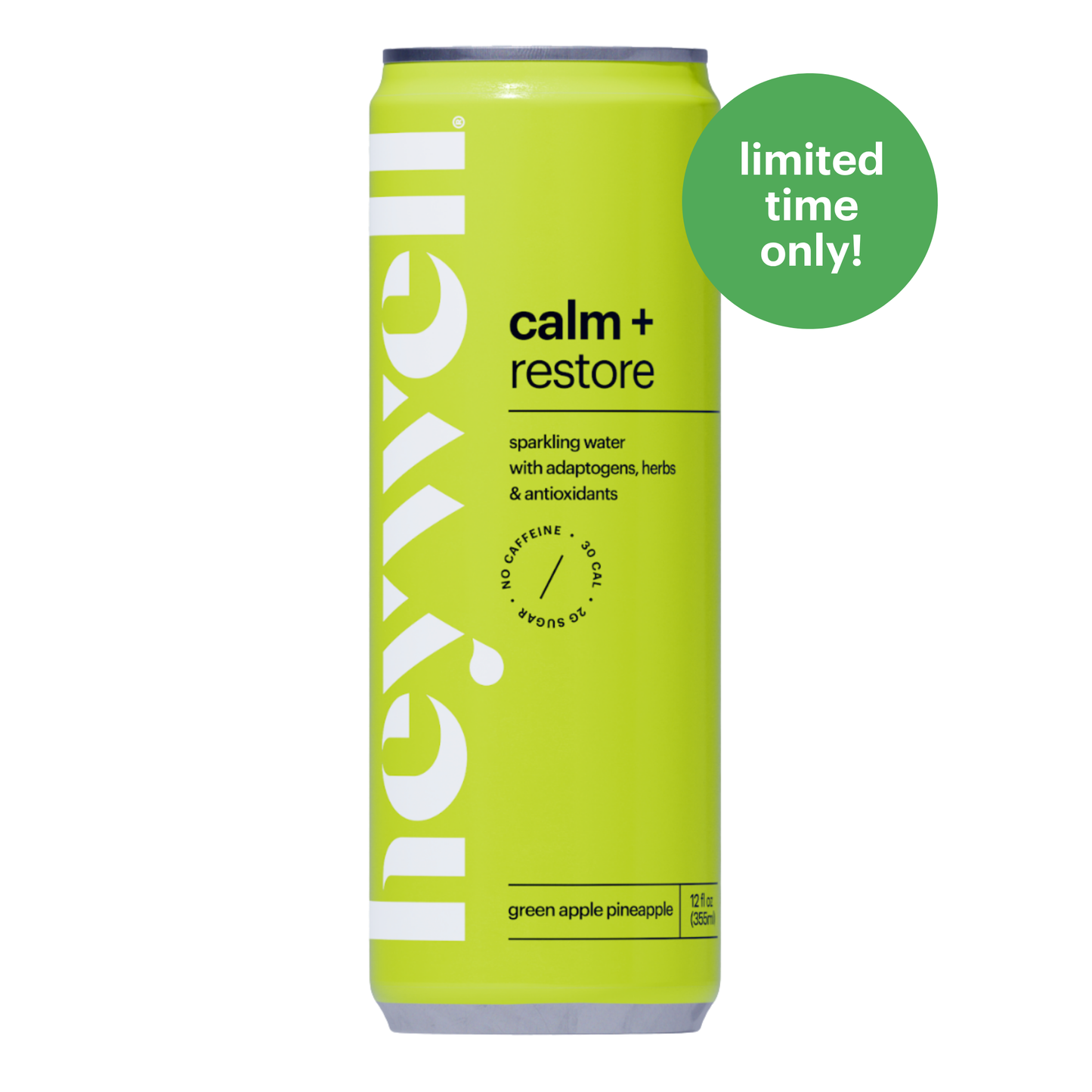 Calm + Restore Green Apple Pineapple - 12 pack 12 oz cans: 12-pack