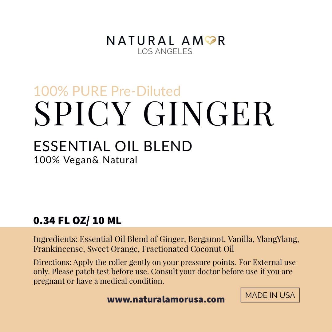 Spicy Ginger Roll On Essential Oil Blend