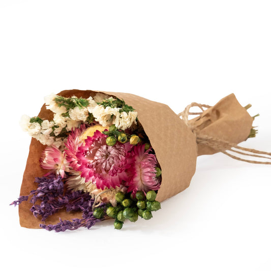 MINI Strawflower & Larkspur Bouquet Bundle #219
