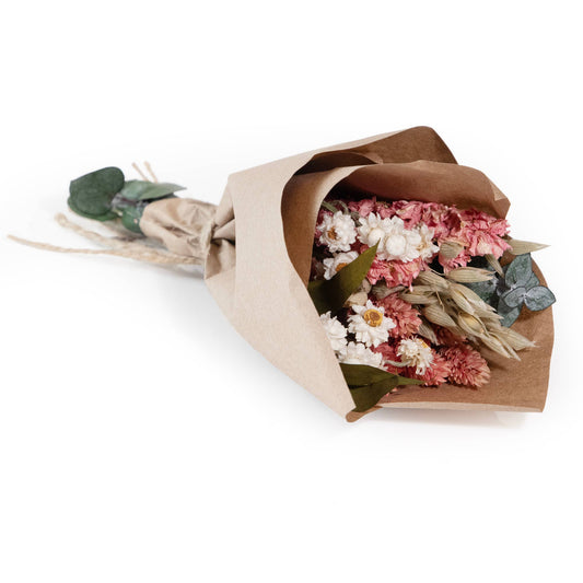 MINI Pink Larkspur & Baby Eucalyptus Bouquet Bundle #134