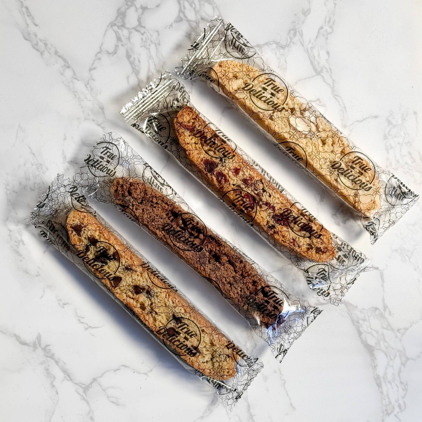 Authentic Italian Biscotti - Individually Wrapped - 5" long: Assorted (4-5 random flavors based on Availability)