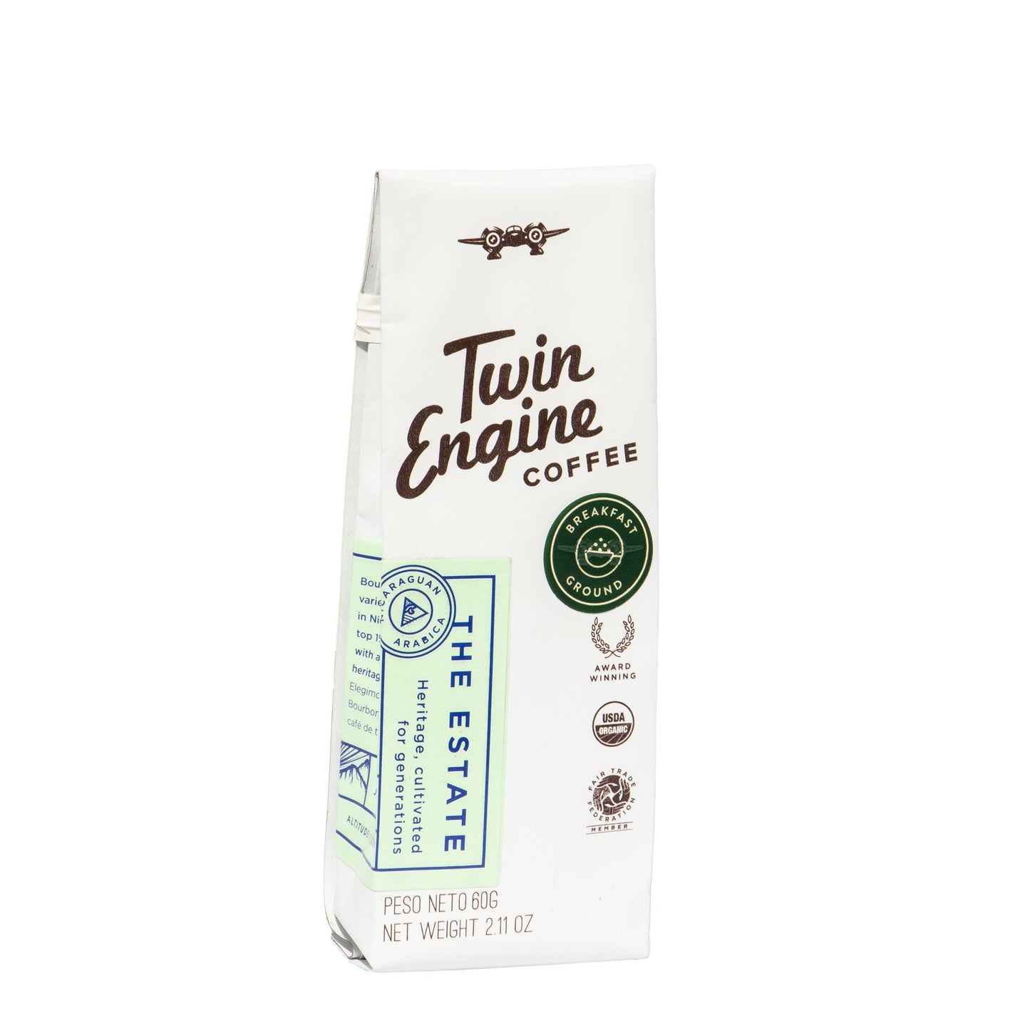 Traveler 1-Pot Organic Specialty Fair Coffee / The Estate: Breakfast Roast