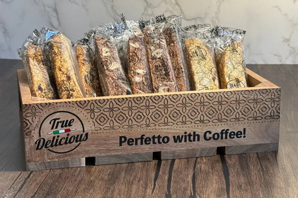 Authentic Italian Biscotti - Individually Wrapped - 5" long: Assorted (4-5 random flavors based on Availability)