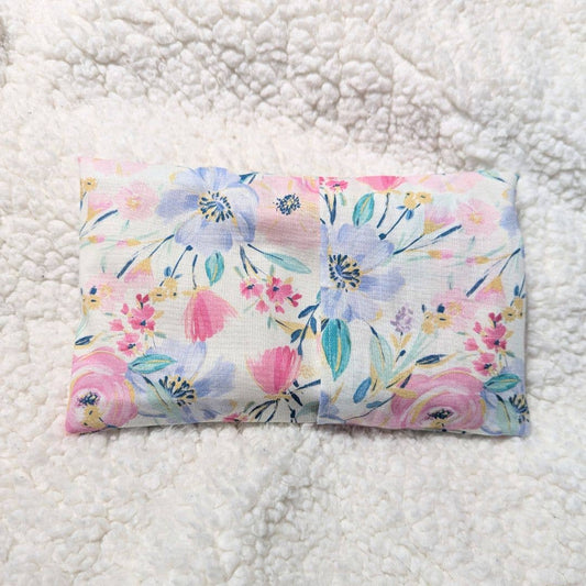 Weighted Aromatherapy Eye Pillow -  Watercolor Perennials: Scent Free