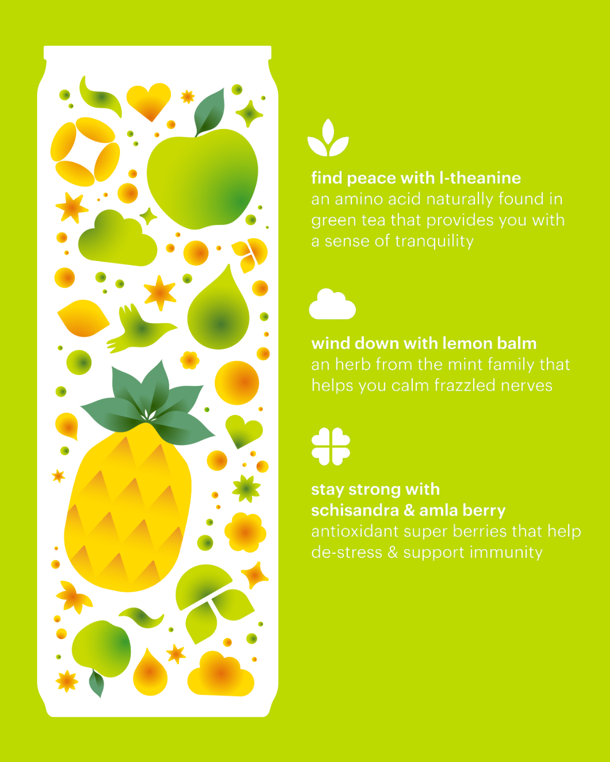 Calm + Restore Green Apple Pineapple - 12 pack 12 oz cans: 12-pack