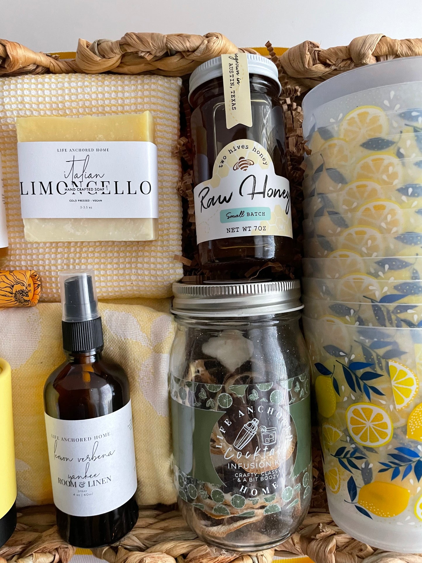 Italian Limoncello Summer Gift Basket | Citrus Hostess & Client Gift