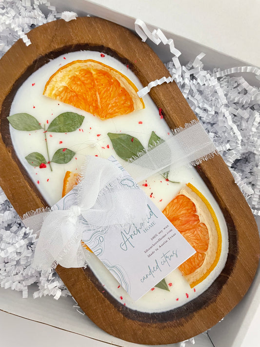 Hand Poured Dough Bowl candle 10oz 2 wick