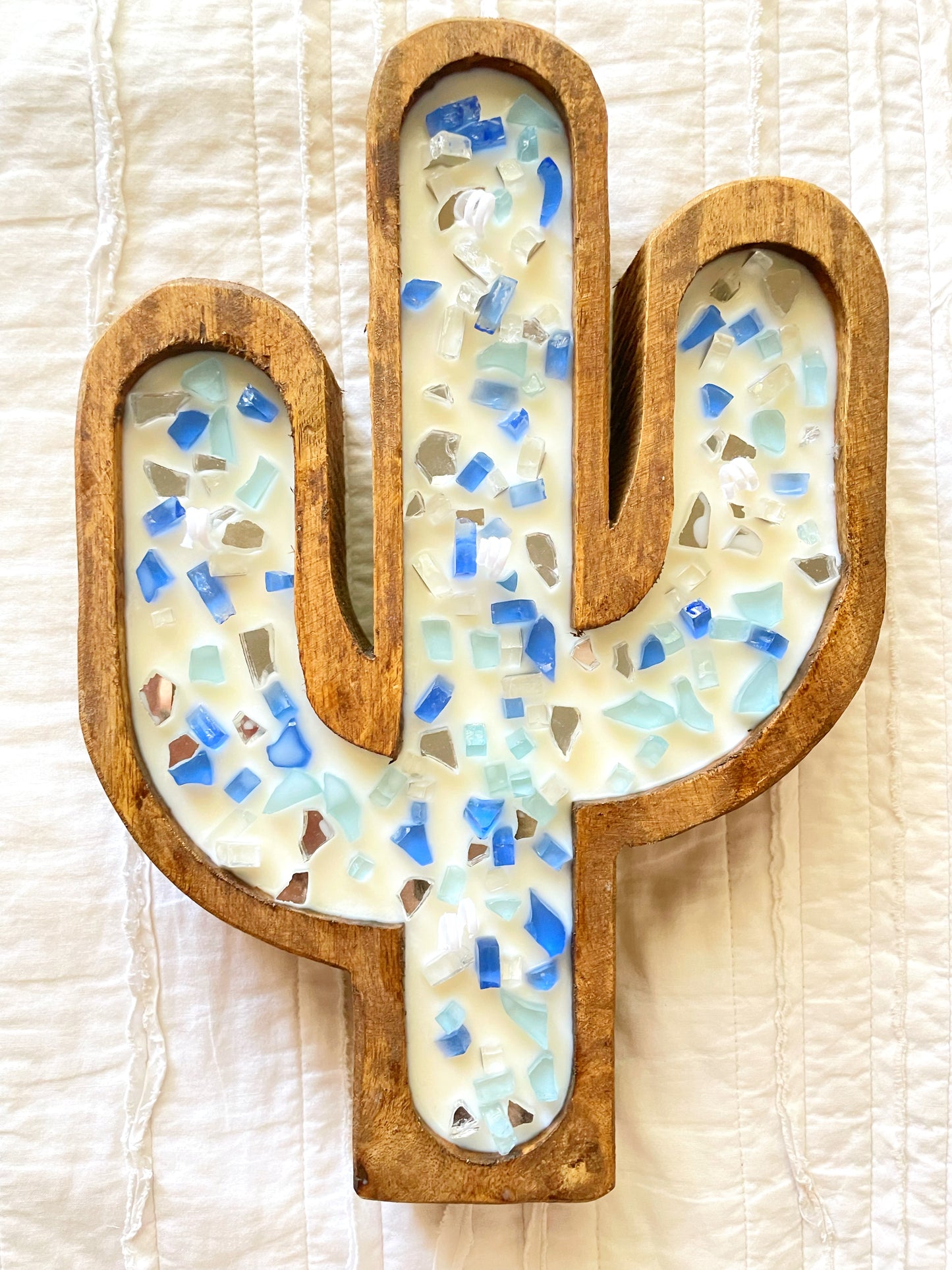 Hand Poured Soy Candle-Cactus Dough Bowl