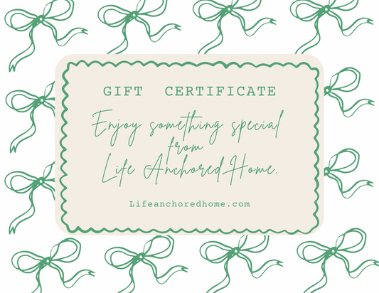 Life Anchored Home Gift Card