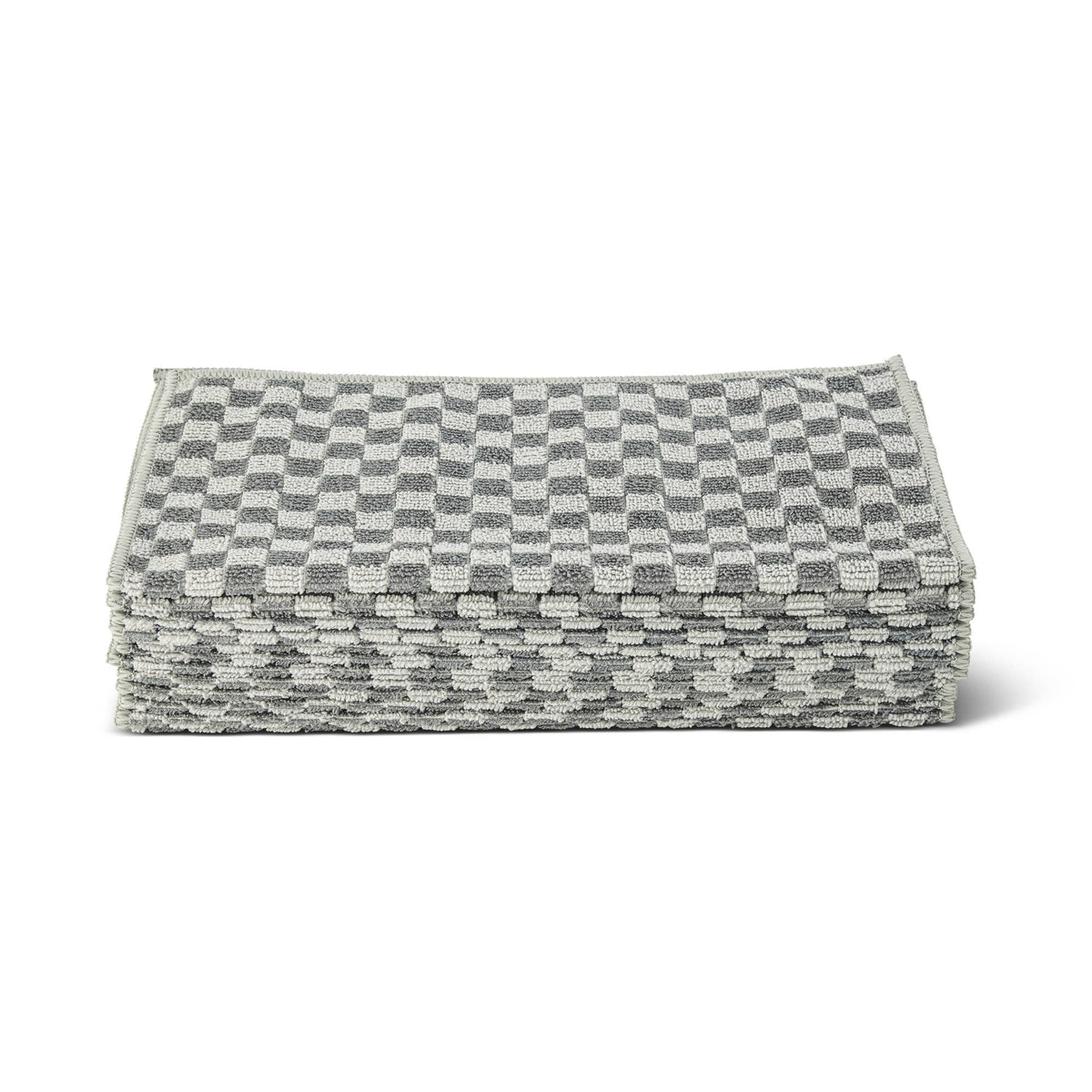 12"x12" 12pk Checkered Microfiber Cleaning Cloth - PW