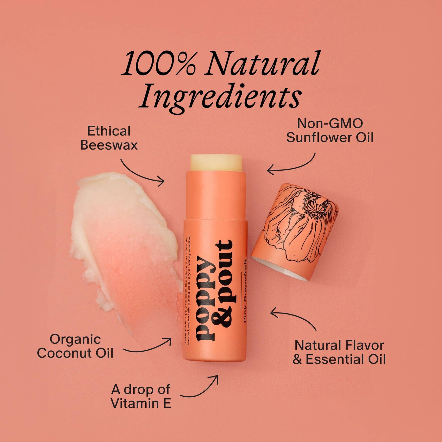 Lip Balm, Pink Grapefruit