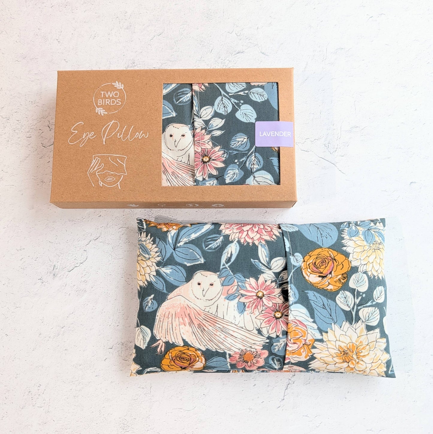 Weighted Aromatherapy Eye Pillow - Owl Fairytale: Lavender