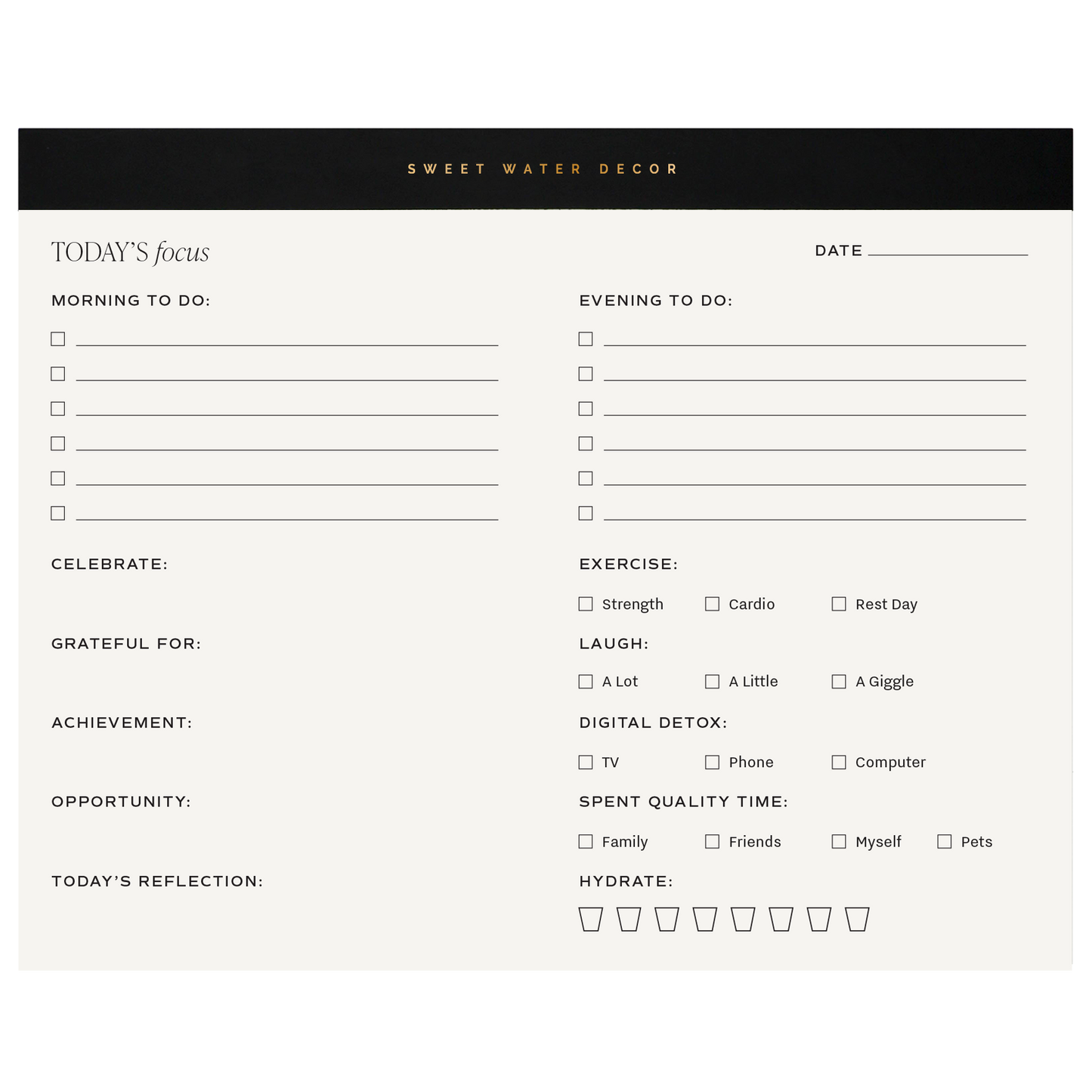Self Care Notepad - Stationery and Gifts