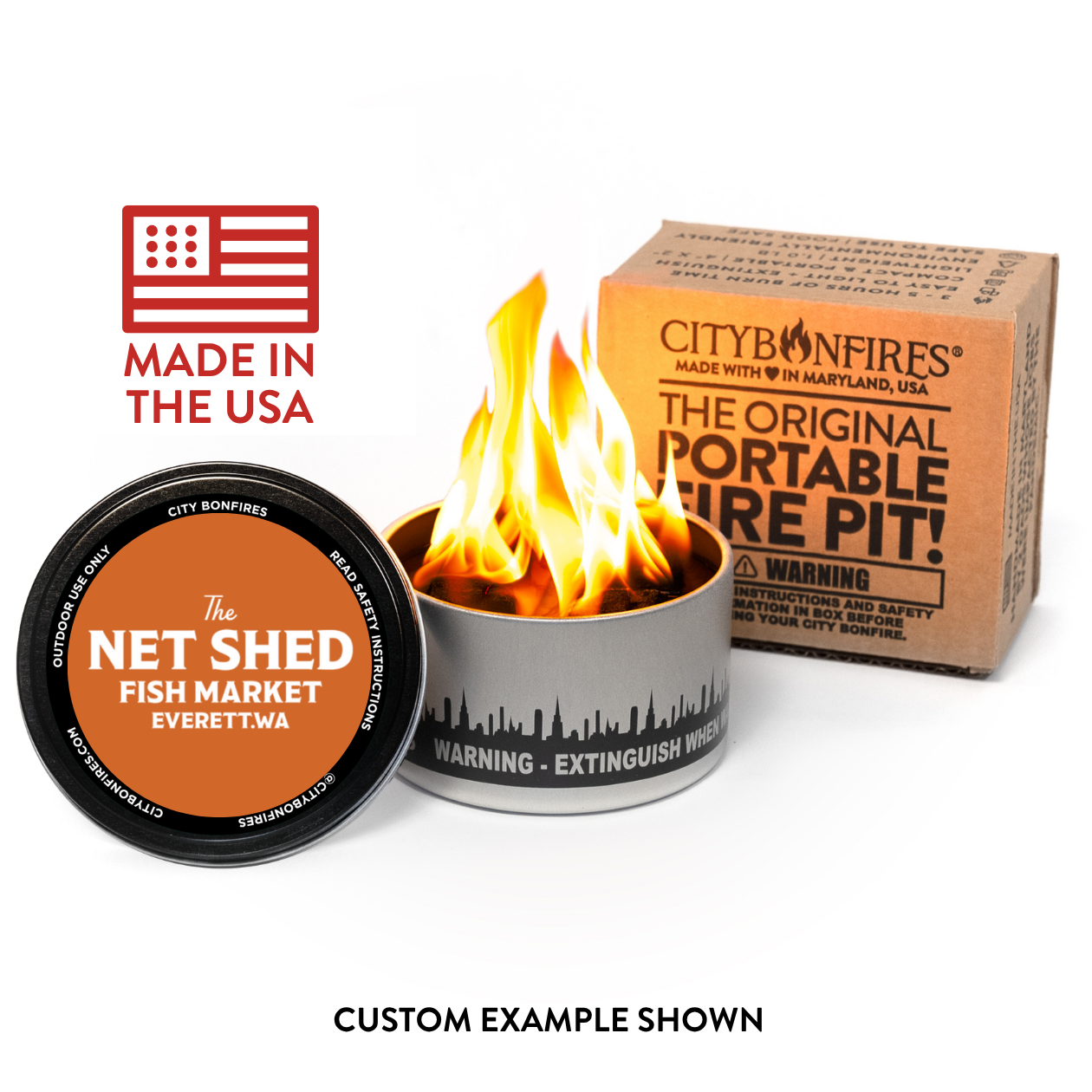 City Bonfire Mini Smokeless Tabletop Portable Fire Pit