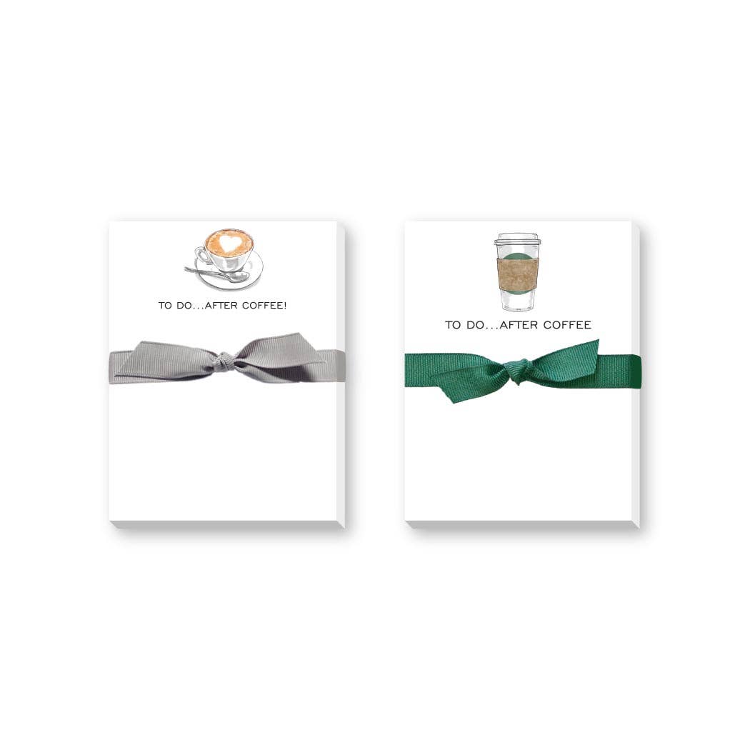 TO DO AFTER COFFEE MINI NOTEPAD: Coffee to go