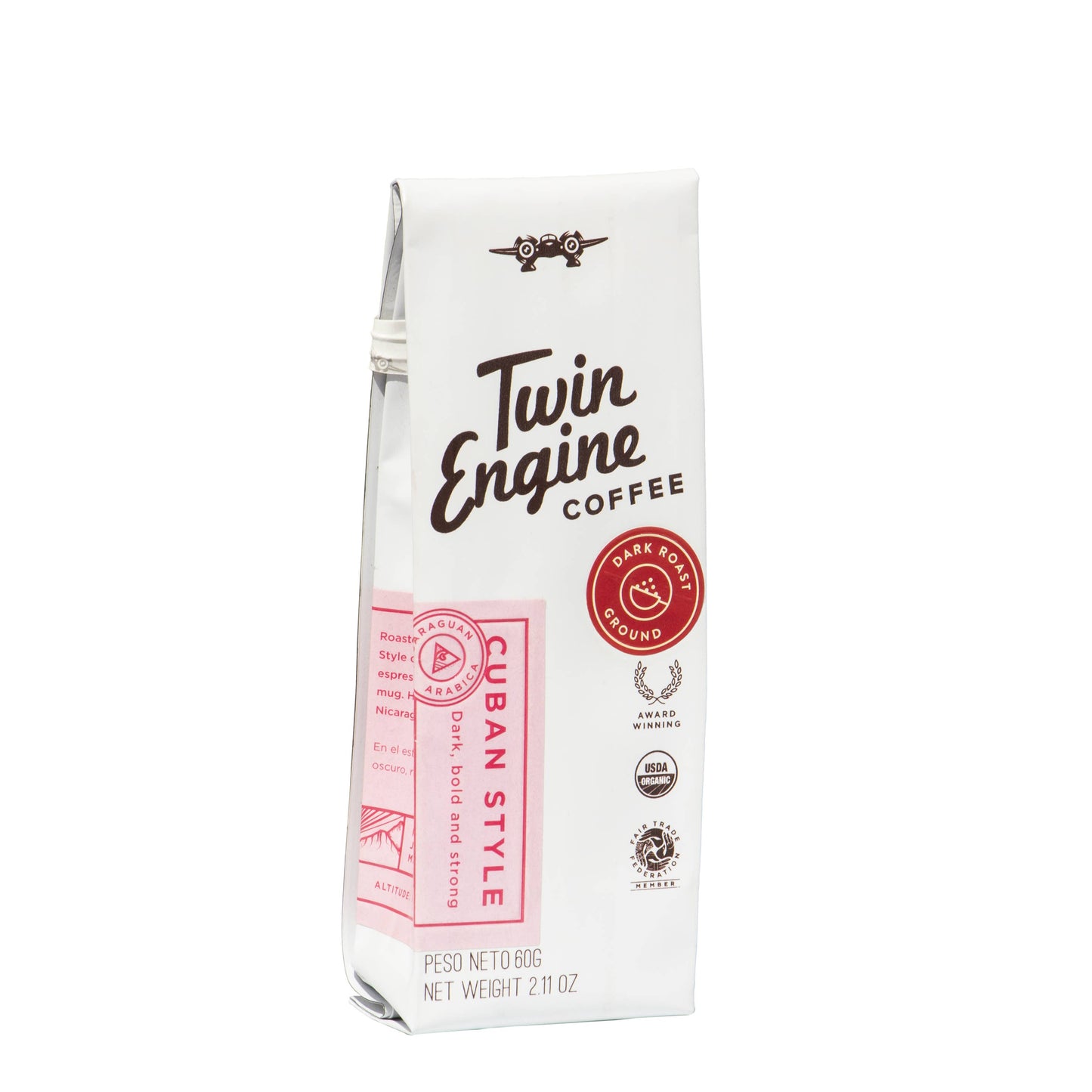 Traveler 1-Pot Organic Specialty Fair Coffee / Cuban Style: Dark Roast