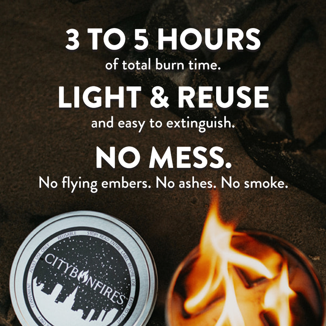 City Bonfire Mini Smokeless Tabletop Portable Fire Pit