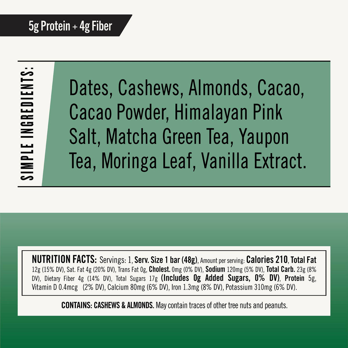 Yaupon Matcha Moringa - Box of 12 Bars