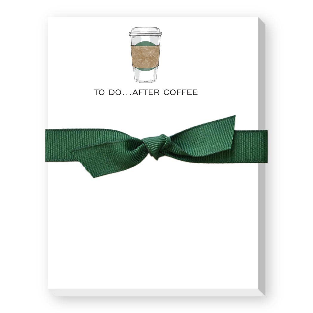 TO DO AFTER COFFEE MINI NOTEPAD: Coffee to go